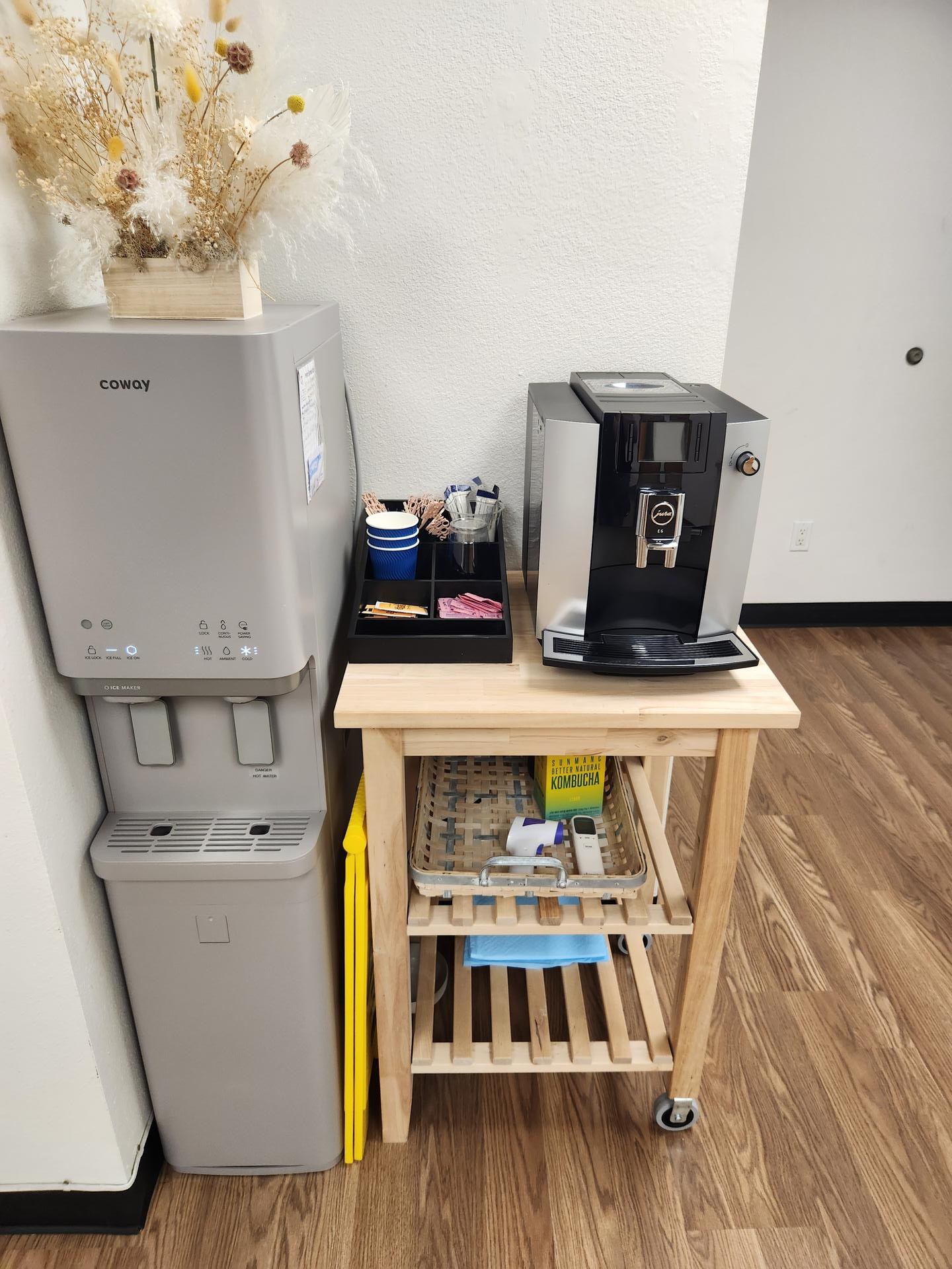 Beverage station cleaned