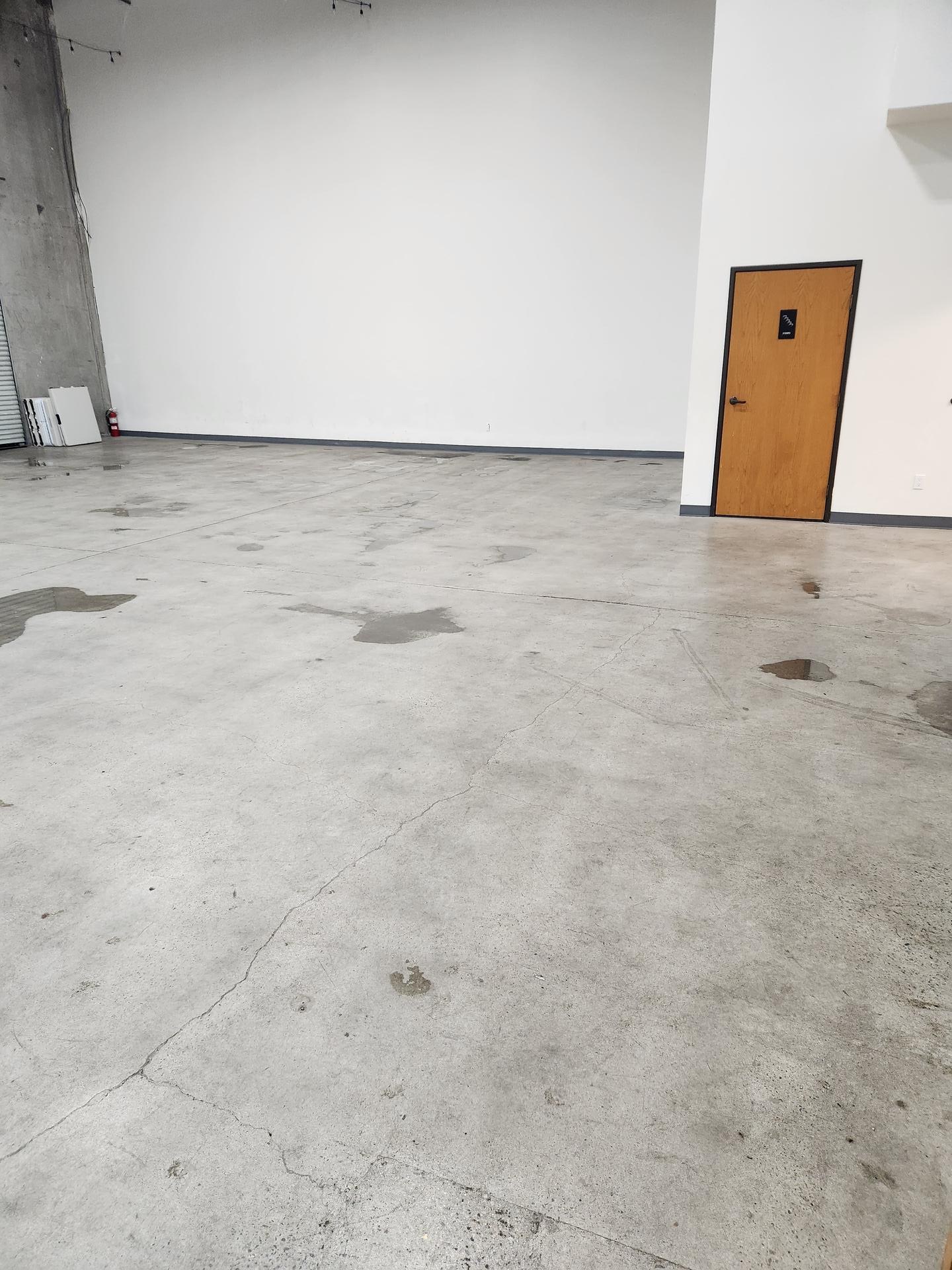 Event center floor cleaned wide shot